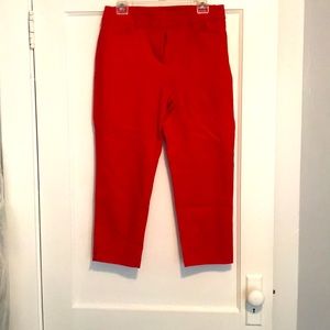 LOFT Red Trousers - The Curvy Riviera Pant size 8